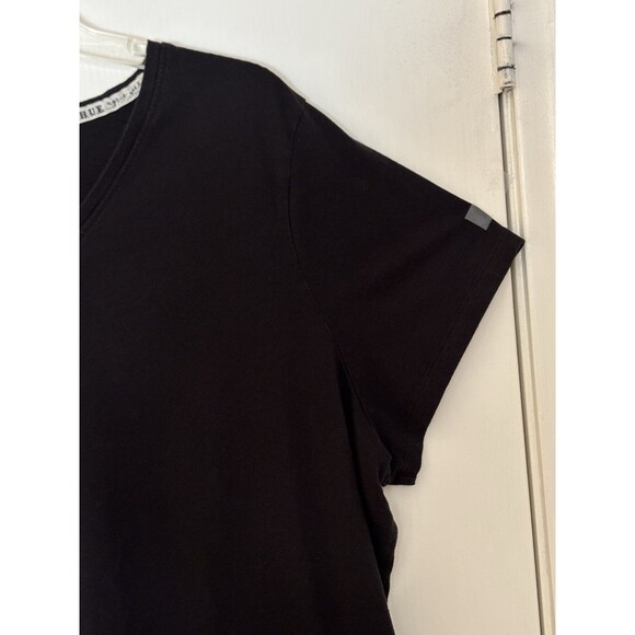 Hue Women’s Black V-Neck Short Sleeve T-Shirt  2XL Soft Stretch Sleepwear - Picture 5 of 9